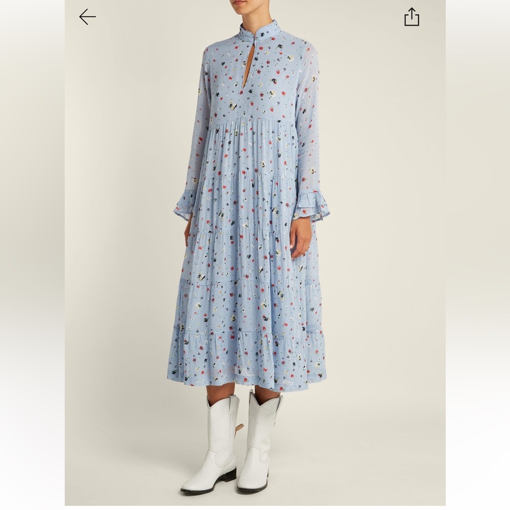 Ganni Dainty Georgette Dress Size EU 34 / US 2